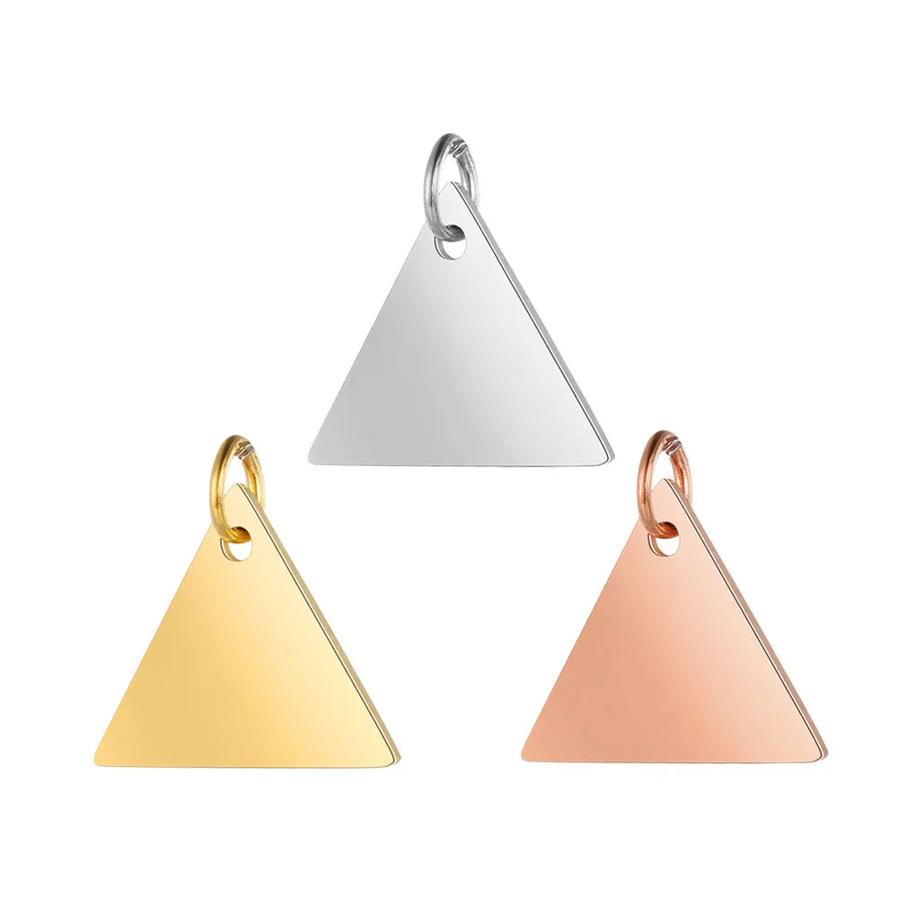 Индивидуальные Подвески для изготовления ювелирных изделий золотой треугольный
