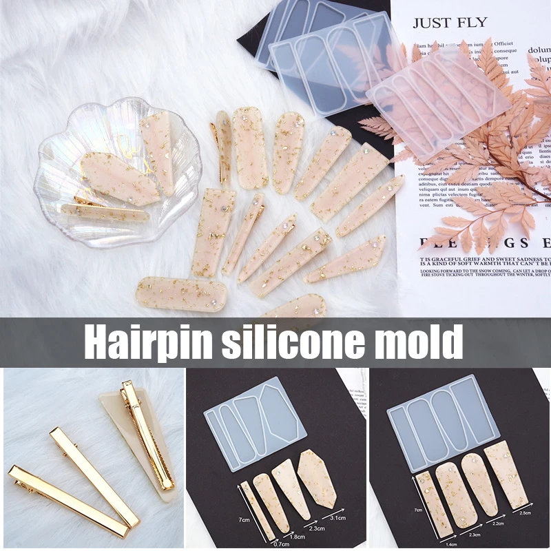 Оптовая продажа силиконовой смолы формы DIY заколка для волос ювелирные изделия