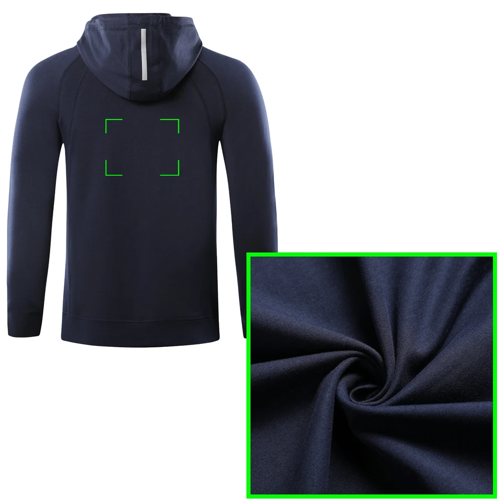 

Running Men Jacket Long Sleeve Zipper Hooded Bodybuilding Hoodies Windproof Coat Sportswear Gym Joggers Sport Fitness Sweatshirt