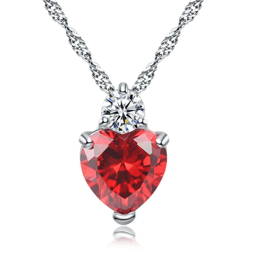 Новые Подвески в форме сердца модные Кристаллы от Swarovski ожерелья ювелирные
