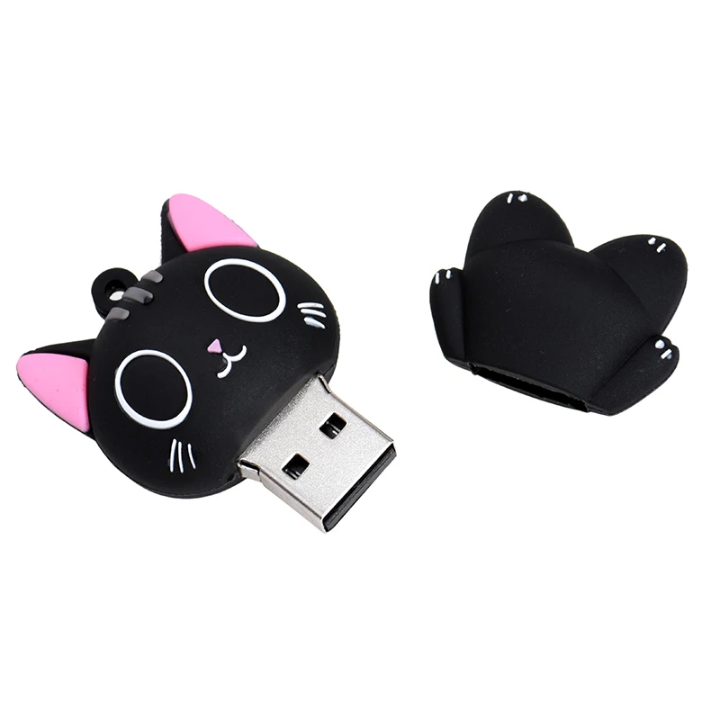 Хит продаж usb флешка с мультяшным котом флеш-накопитель 4G 16 ГБ 32 64 128 2 0 USB карта