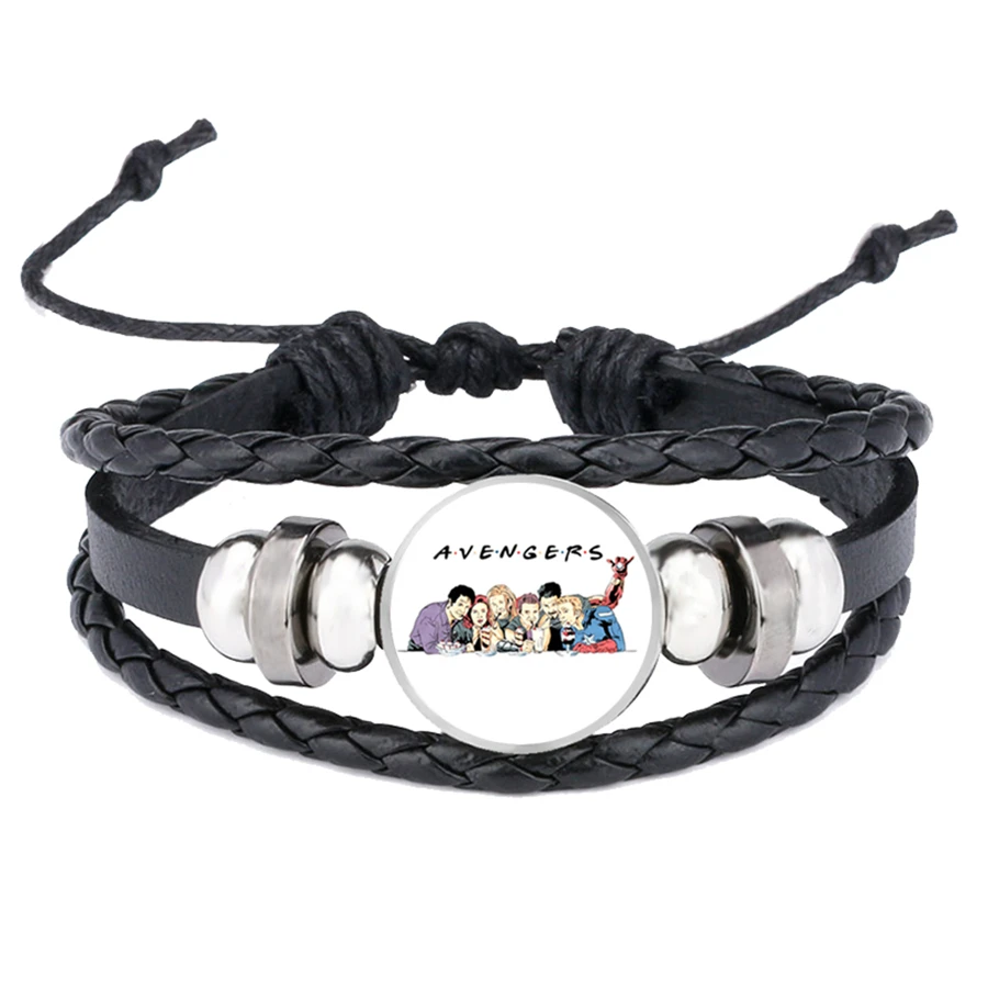 Лидер продаж 2020 кожаные браслеты &quotМстители&quot &quotэндшпиль&quot &quotтанос&quot