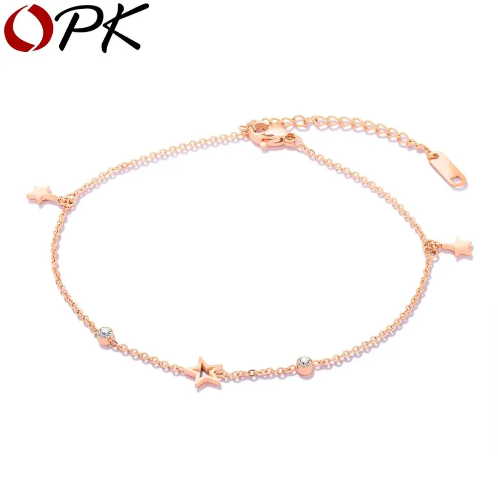 Брендовый трендовый браслет на ногу для женщин и девушек дизайнерские звезды