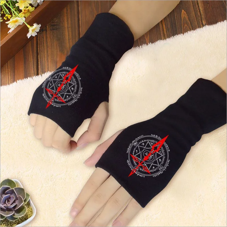 Хлопковые перчатки из аниме Fate/stay night без пальцев Fate Zero для косплея аксессуары или