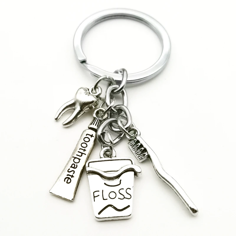 Креативный брелок для ключей с омарами зубная паста подвеской зубной щетки |