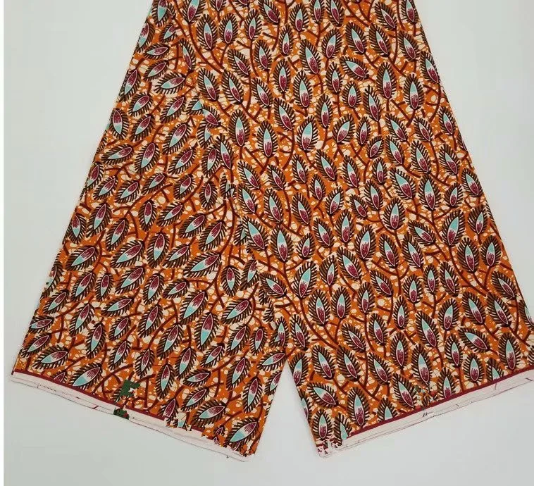 

African 100% Cotton Original Real Wax Ankara Fabric green African Print Fabric For Wedding Dress Tissue African Wax Fabric 6yard