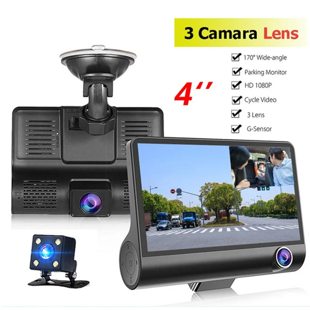 

1080P Driving Recorder Dual Cameras 4 Inches Car Car Dvr Dual Cameras Mini