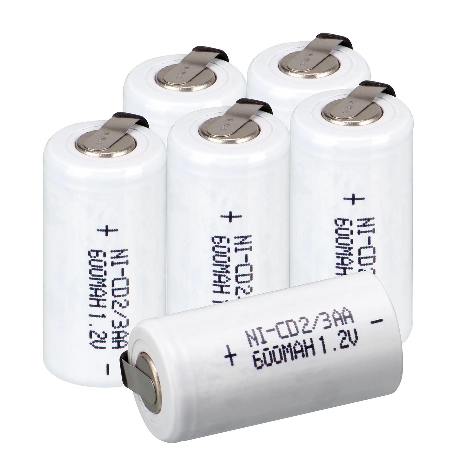 2~ 32 шт 1,2 v 600mAh ni-cd 2/3 aa Аккумуляторная батарея 1,2 v аккумуляторные батареи белые