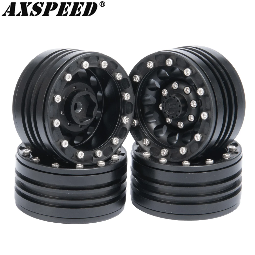 AXSPEED 1 9 дюймов Beadlock Колесные диски алюминиевая Ступица колеса для 1/10 RC Crawler Axial SCX10
