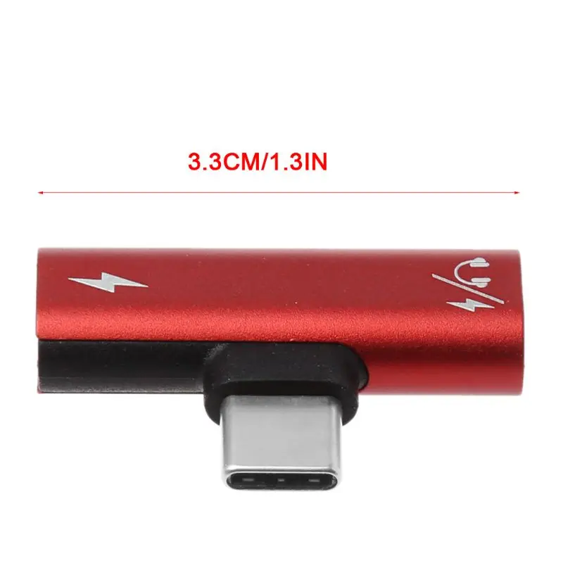 USB C Type папа-двойной тип Женский Кабель-адаптер для зарядки наушников AUX аудио Xiaomi