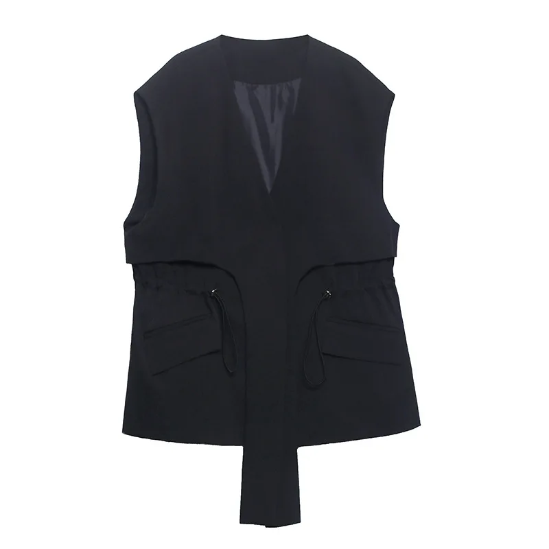 

Vest 2021 New Women's Spring Trend Fashion Cash Waist Horse Clip Vest Women's Casual Shoulder Womens Vests for Women Summer