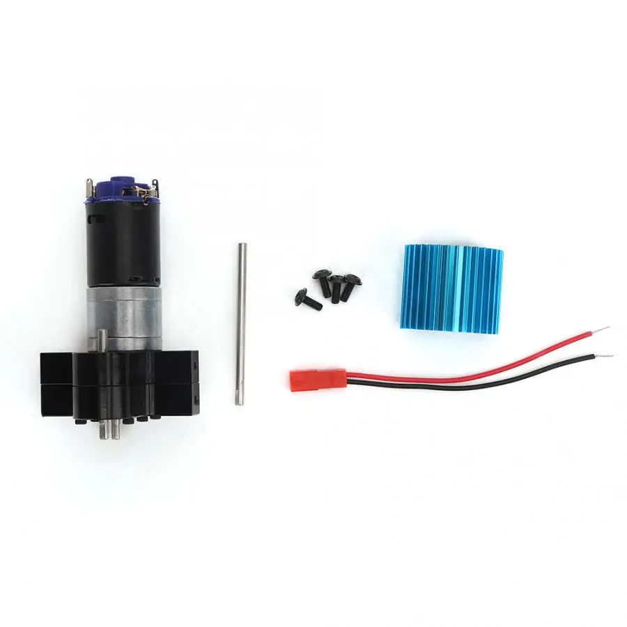 370 Motor Gearbox Transfer Case with Heat Sink RC Replacement Accessory Fit for WPL C14/C24/B14/B24/B16/B36 Car Truck | Игрушки и хобби