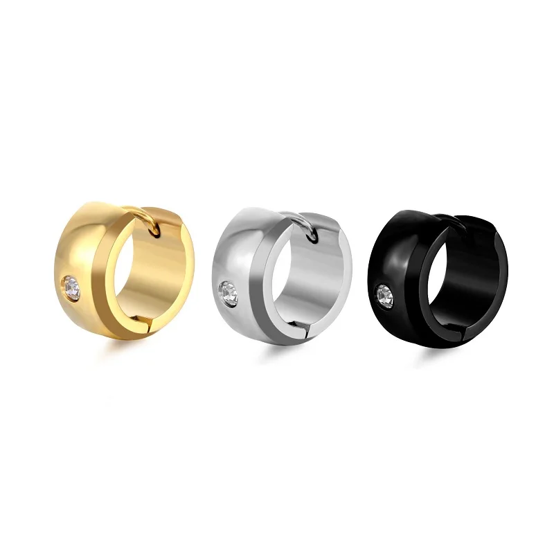 

The New Hip-Hop Punk Style Spherical Diamond-Studded Stainless Steel Sarrings are Suitable for Men and Women’s Jewelry
