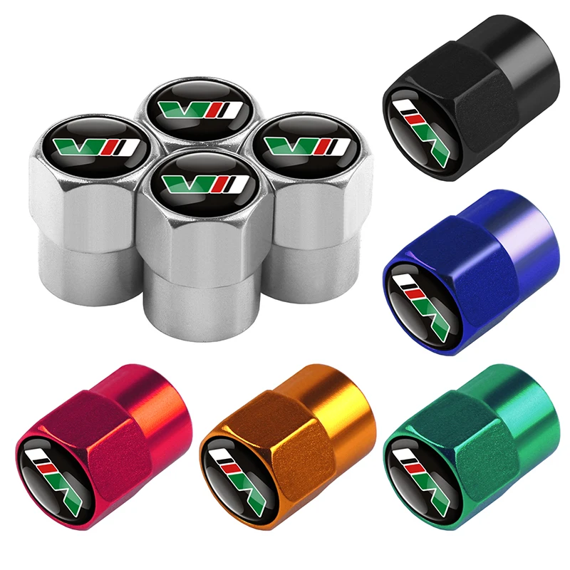 4 шт. автомобильный Стайлинг VII VRS логотип алюминиевый сплав колпачки для колес