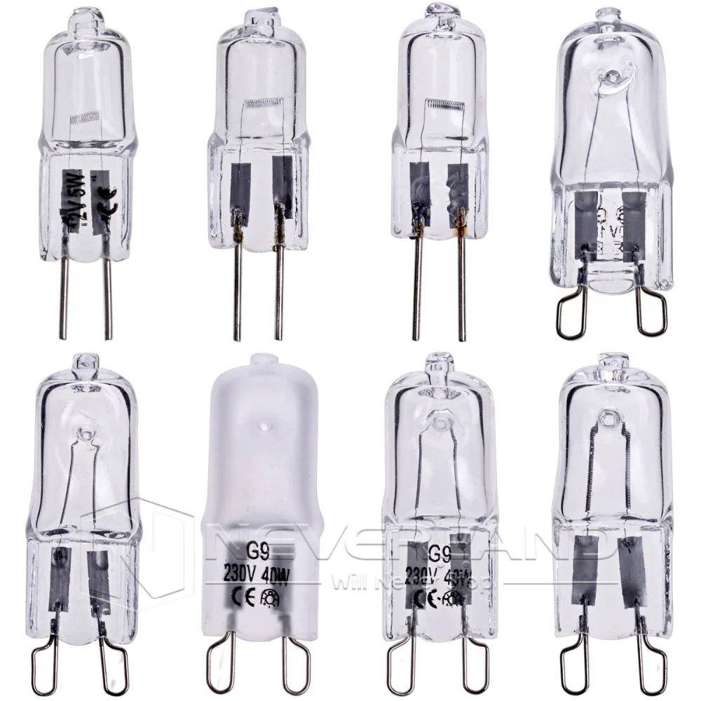 GreenSun 10 шт 12V 220-240V G9 50 Вт галогенная капсулы светильник лампа высокой яркости