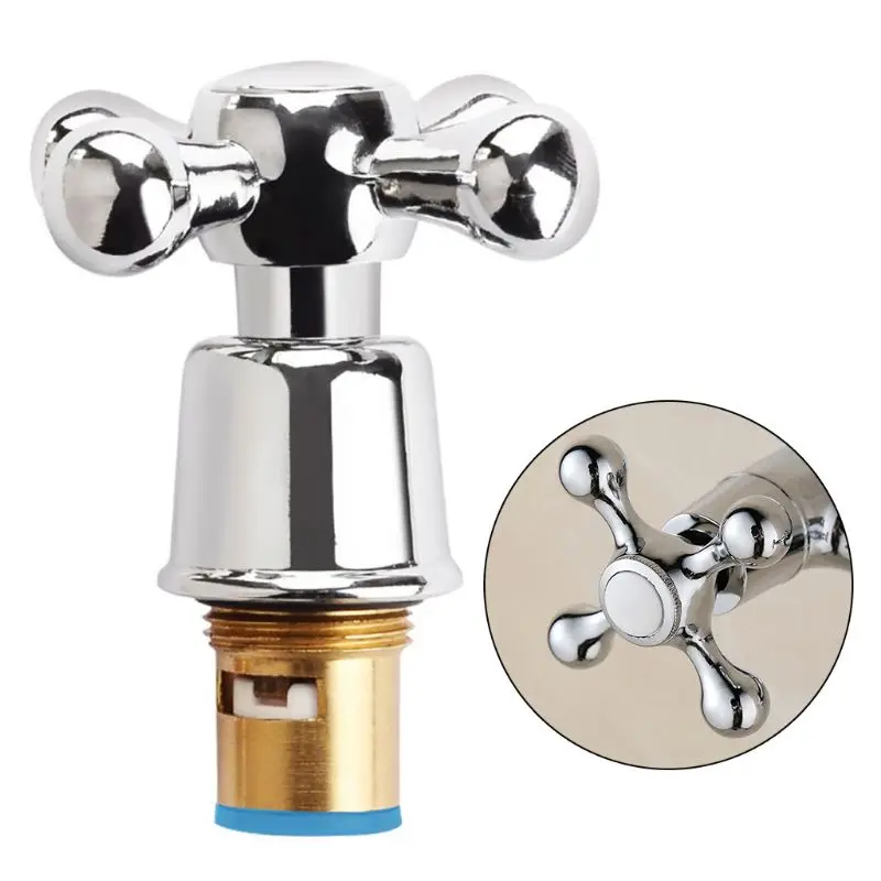 

1Set Copper Cross Handle Bath Sink Faucet Handle for Kitchen Bathroom Sink Water Faucet Mixer Accessories