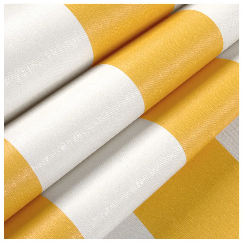 

Vertical Stripes Wallpaper Modern Minimalist Nordic Style Bedroom White and Yellow Restaurant Hotel TV Background Wall Wallpaper