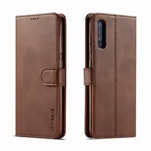 Чехол для samsung Galaxy A50 кожаный роскошный чехол откидной кошелек