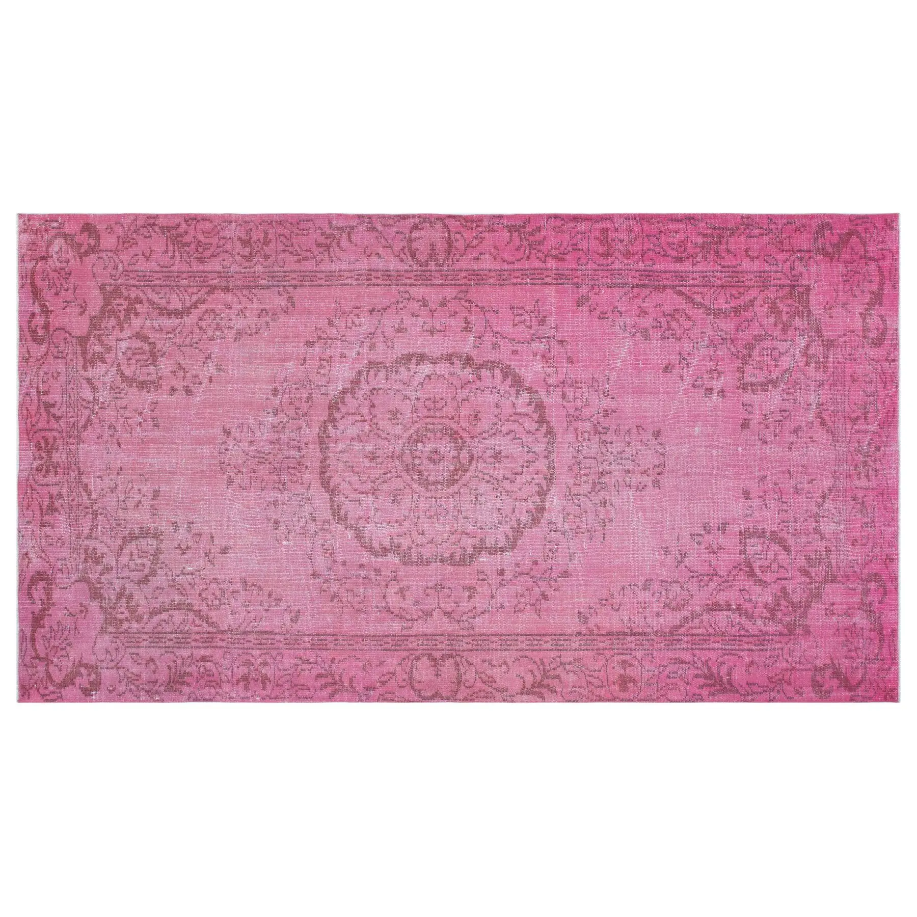 

Pink Real handmade Wool Rug, Unique Area Rug Livingroom Bedroom Kitchen Rug 1123