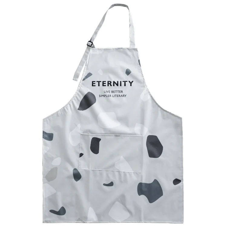 

Factory supply Nordic style simple apron sleeveless simple hooded house apron custom printing LOGO