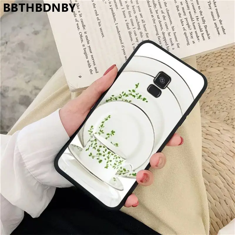 Чехол для телефона кофе DIY раскрашенный красивый чехол samsung S9 plus S6 edge S7 S8 S10