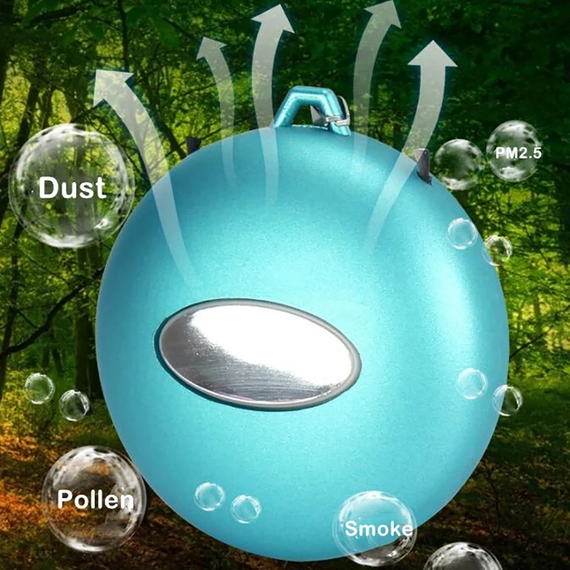 

Personal Air Purifier Necklace Wearable USB Mini Portable Air Freshner Ionizer Negative Ion Generator Low Noise