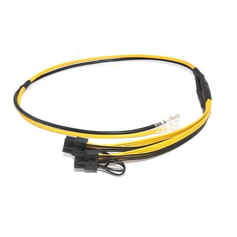 

1 to 2X(6+2Pin) Power Cable Dual PCI-E PCIe Graphics Video Card Power Cable 12AWG(50CM)+16AWG(20CM) for RIG Miner, 5Pcs