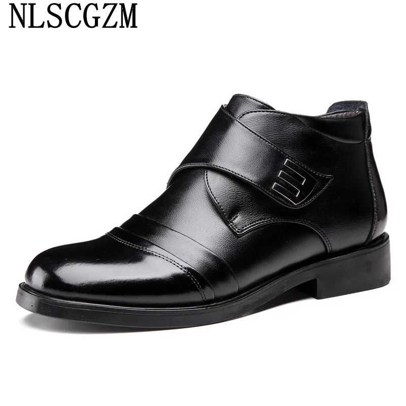 

Ankle Boots for Men Male Leather Casual Shoes Men Winter Boots Men Chunky Boots for Man 2022 Black Shoes Man Botas Masculinas