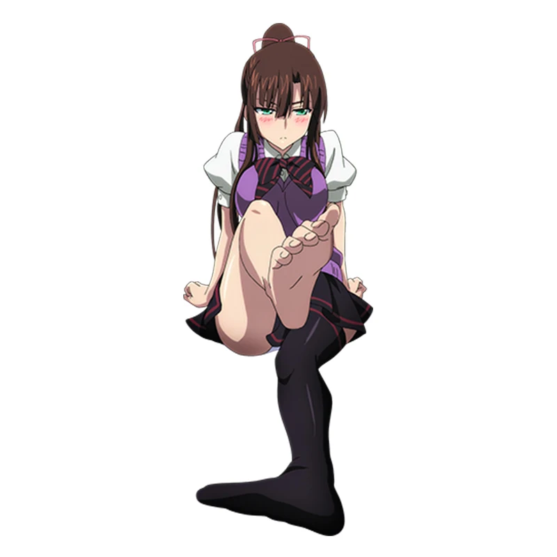 

13cm Car Sticker Anime Vinyl Wrap Sexy Beauty Warrior Car Decal Racing Sticker Funny Graphic