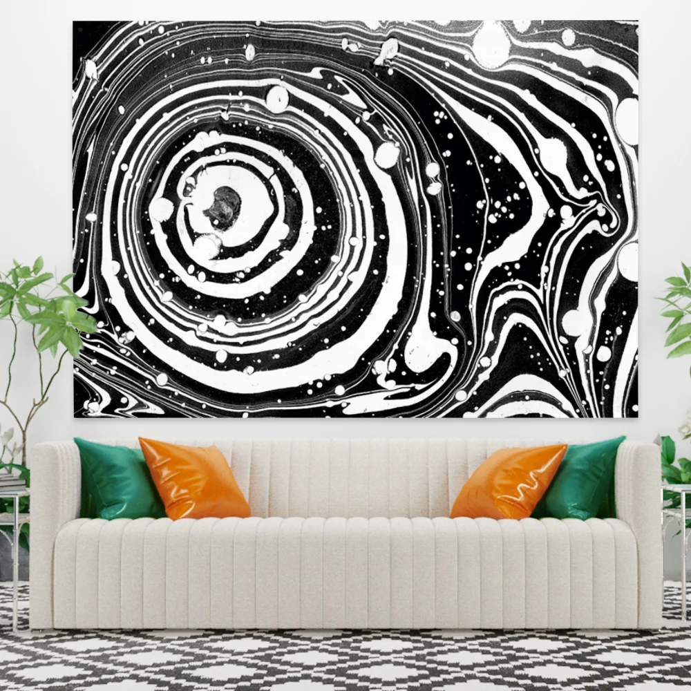 

Креативный абстрактный психоделический гобелен, настенный декоративный ковер в стиле бохо, семейный Декор