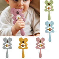 baby rattle koala silicone teether fidget toys stroller rattle for newborn baby care food grade bpa free