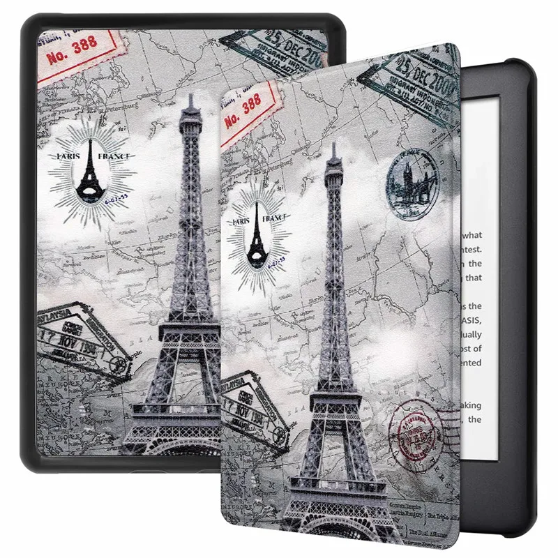 Умный Магнитный чехол для Funda Kindle 2019 с бабочкой башней откидной Чехол из