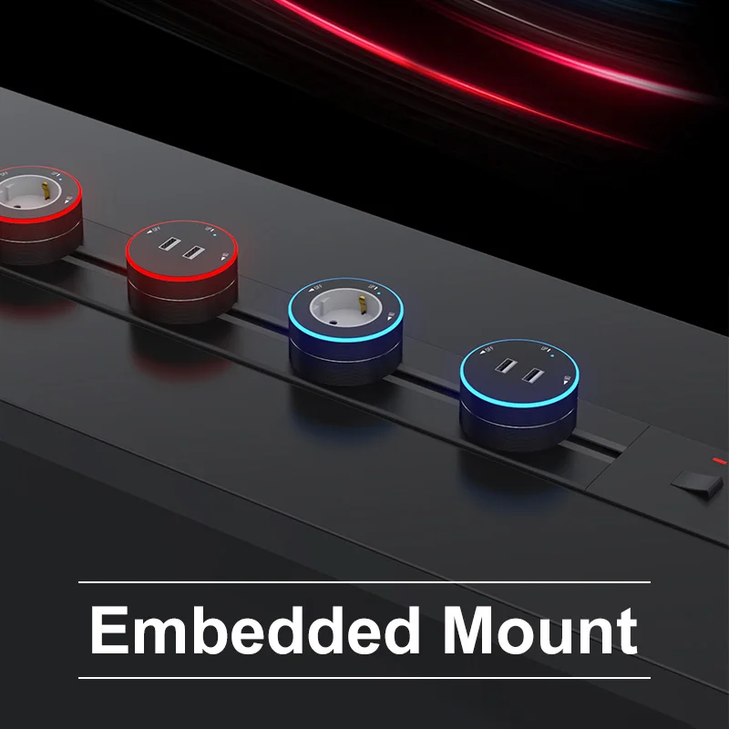 Настольный силовой Трековый адаптер высокого качества гибкая розетка | Кухонная