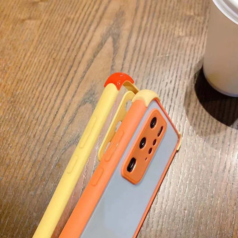 

Camera Protection Shockproof For iPhone 11 Clear Case For iPhone 11 Pro X XS XR MAX 8 7 Plus SE 2020 Anti-fall Candy Edge Cover
