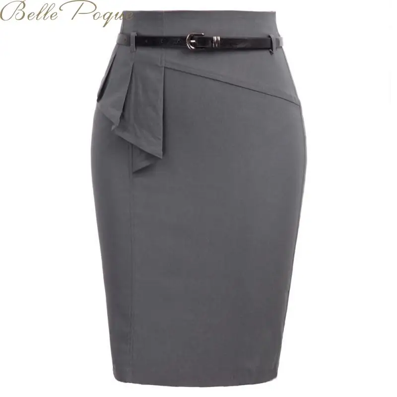 Belle Poque 2019 Новая модная женская офисная официальная элегантная юбка карандаш