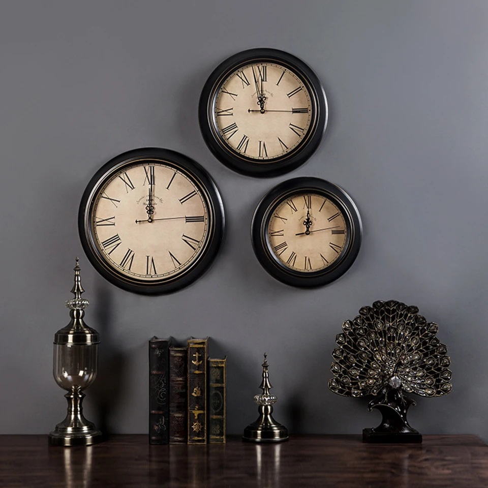 

Mini Vintage Wall Clock, Garage/ Bar/Loft Decor Industrial Clock Decorative Nautical Brass Clocks SB-108