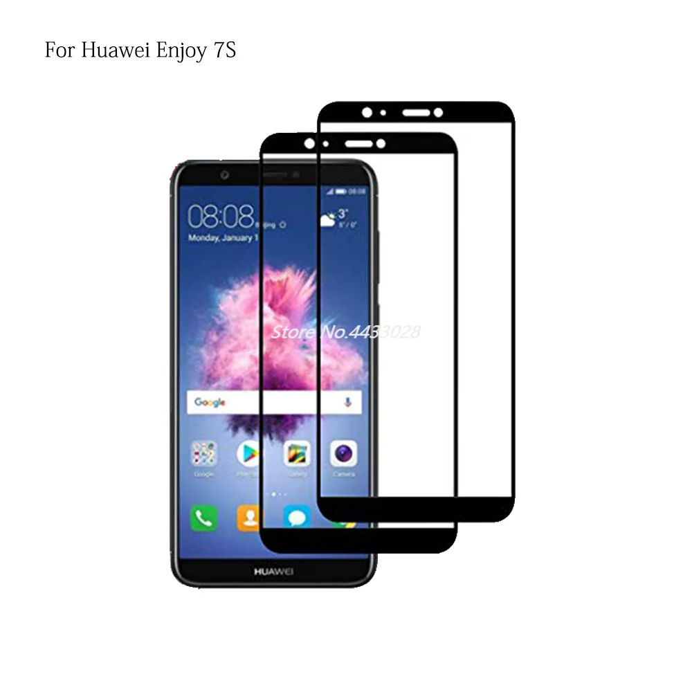 

Tempered Phone Glass For Huawei Enjoy 7S Full Cover Coverage Screen Protector For Huawei P Smart Enjoy7S Protective Film Glass