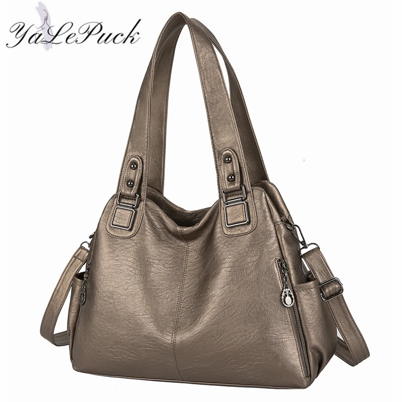 

Hot sale large women's bag large capacity shoulder bags high quality PU leather shoulder bags ladies wild bags sac a main femme