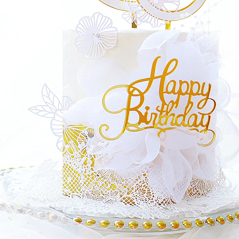 Бабочка пряжа проволока Ловец снов корона Топпер для торта акрил с днем рождения