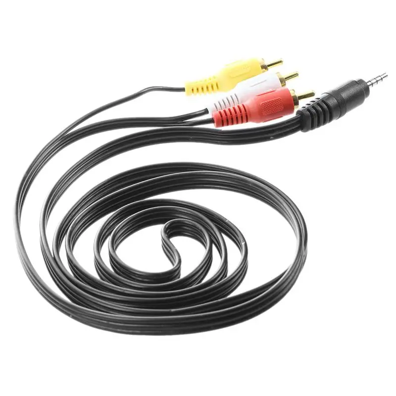 4.9ft 3 5 мм разъем для RCA штекер адаптер аудио видео кабель удлинитель TV VCD DVD|Сетевые