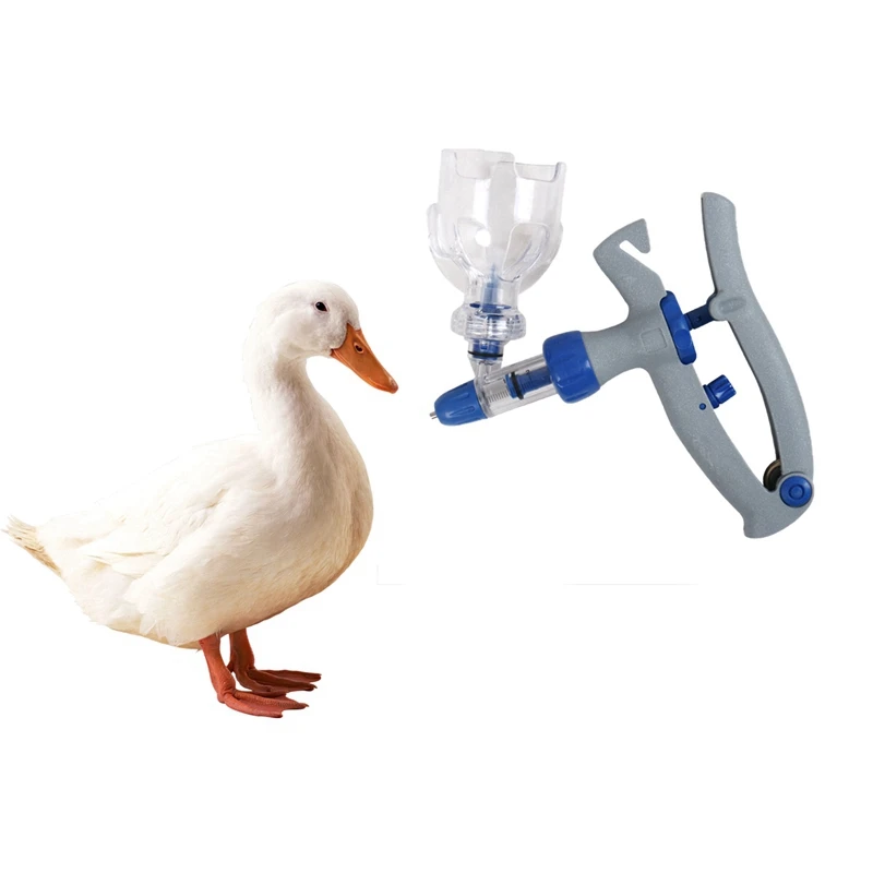 

Continuous Syringe Automatic Adjustable Veterinary Syringe for Chicken Duck Poultry Durable Vaccine Injector Veterinary Tool