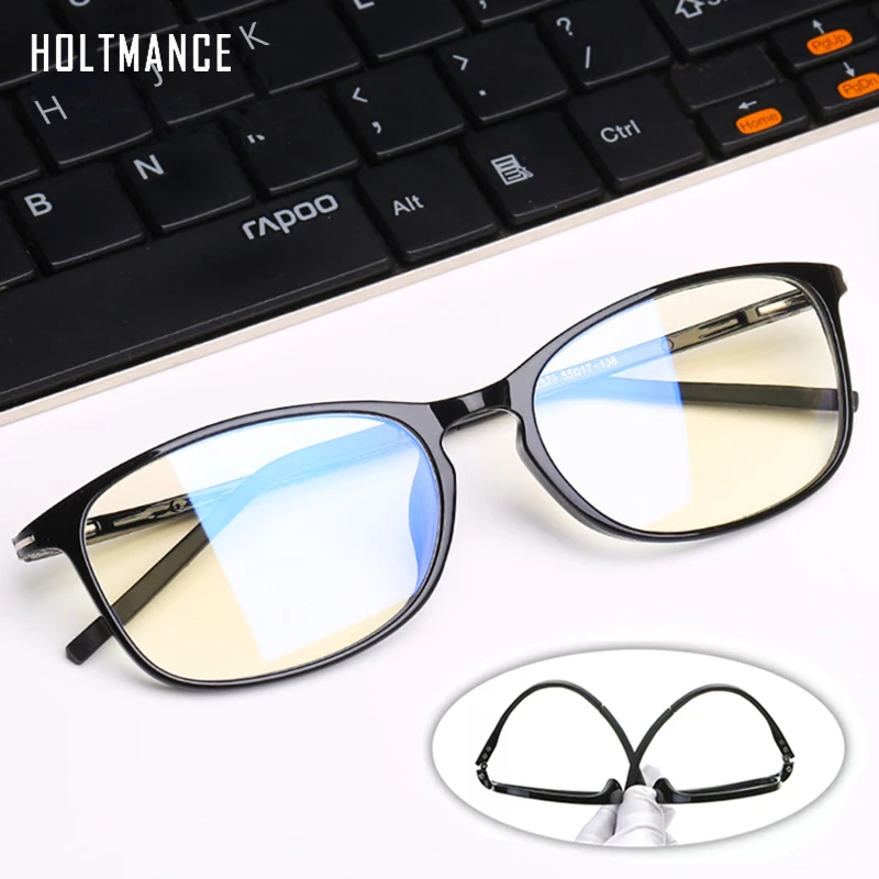 

HOLTMANCE Anti Blue Light Glasses Men Bluelight Radiation Women TR90 Computer Protection Gaming Ray Blocking UV Komputer Eyewear