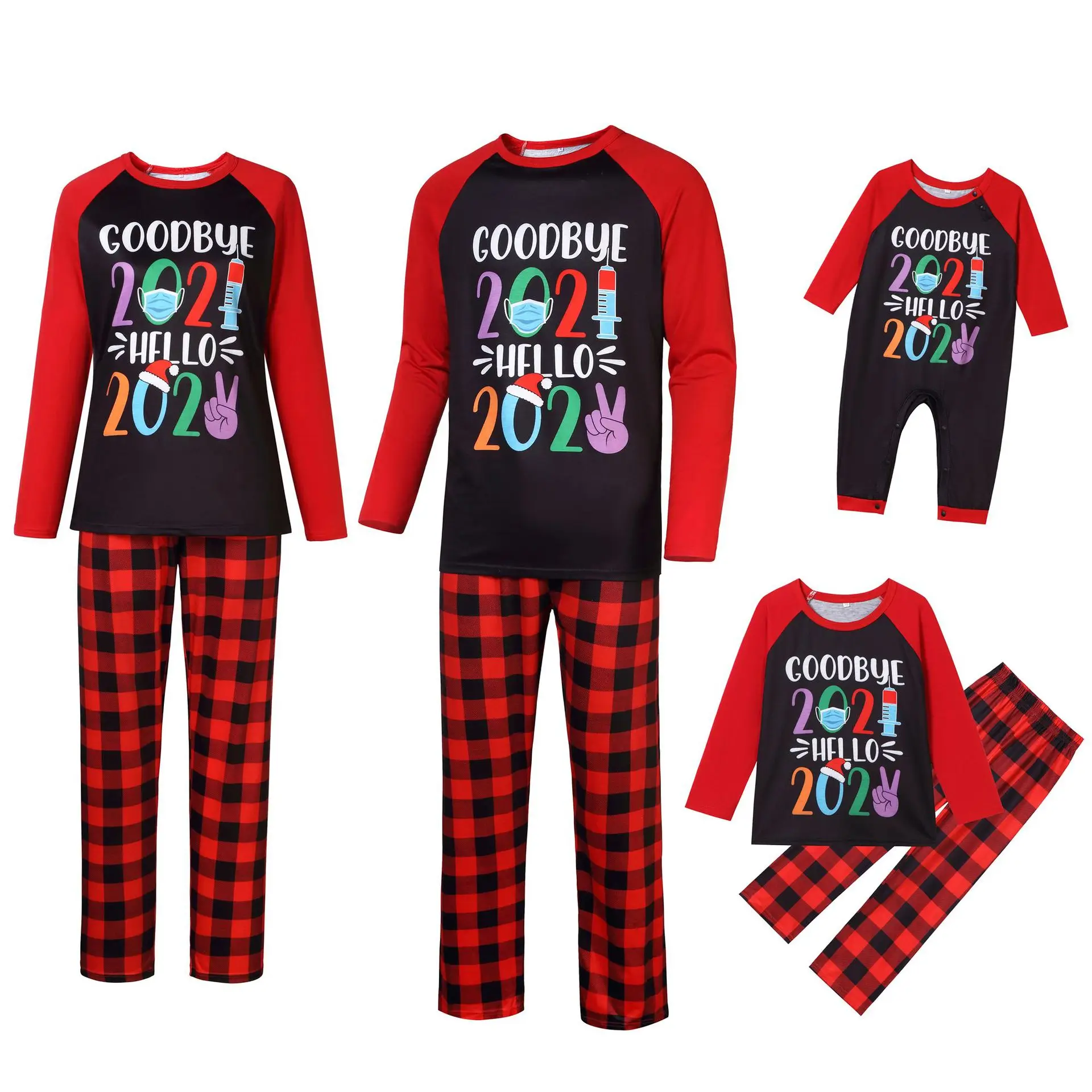 

Family Matching Christmas Pajamas New Year Mother Daughter Clothing Set Mom Daddy Baby Girl Boy Family Parent-Child Pijamas Suit