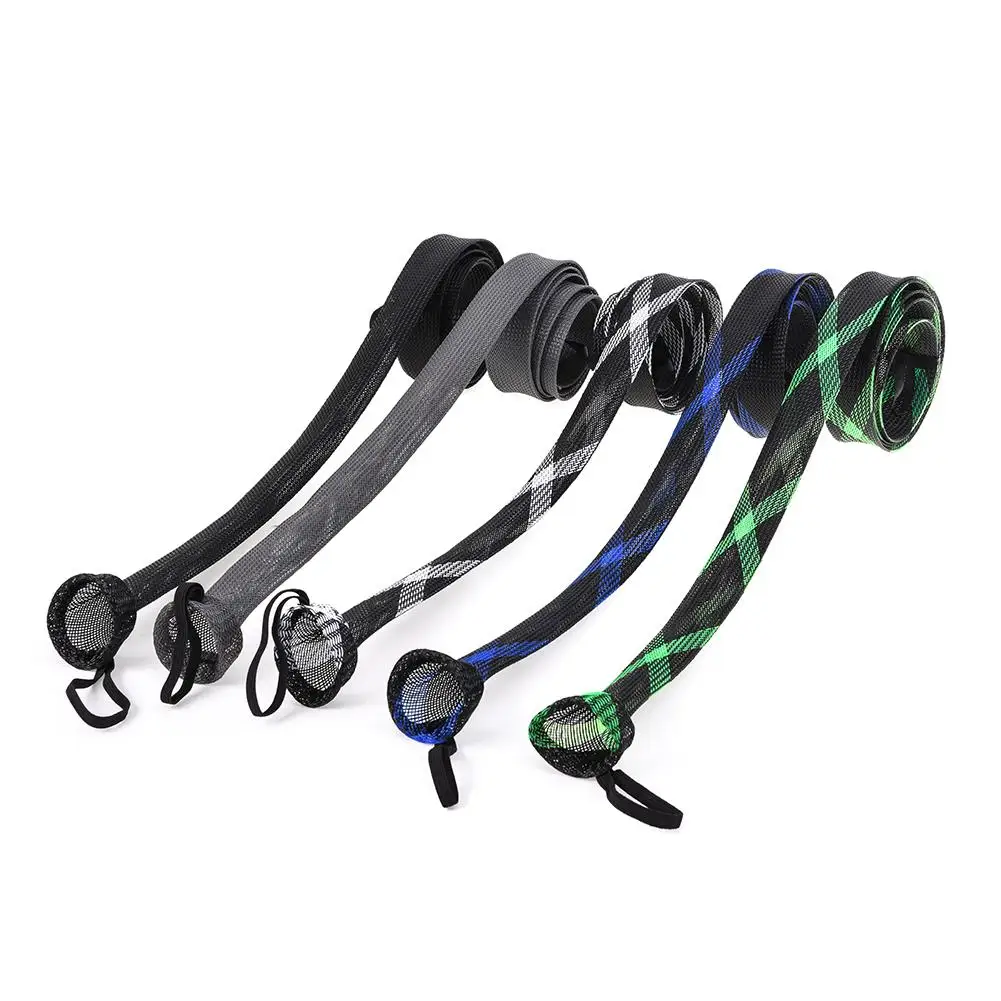 Чехол для рыболовного удилища сетчатая насадка на удочку с золотым наконечником