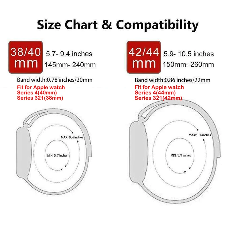 Для Apple Watch Series 5 4 3 2 1 42 мм 44 нержавеющая сталь Миланская петля ремешок