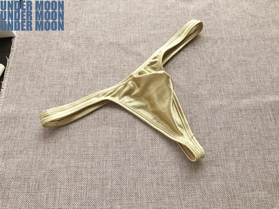 Новое поступление мужские сексуальные стринги золотистые серебристые мужское