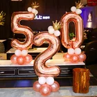 32 дюйма воздушные шары из фольги в виде цифр Звездные воздушные фольгированные шары одежда для свадьбы, дня рождения фон Настенный декор надуваемые воздухом Globos ребенок игрушка в подарок поставки