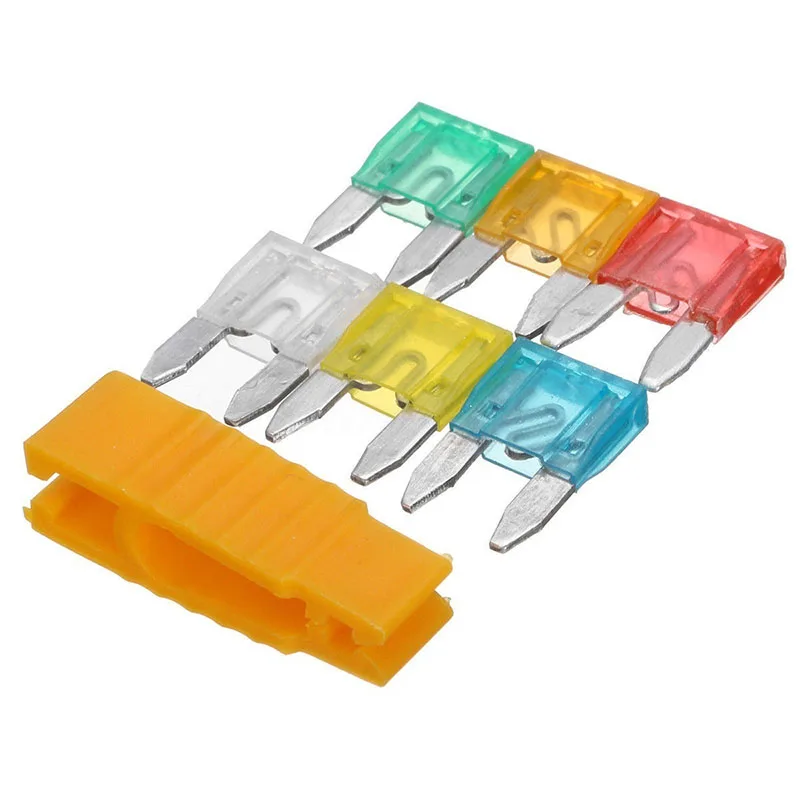 60 шт. смешанные мини-лезвия предохранитель цинковый сплав и пластик Материал 5A 10A