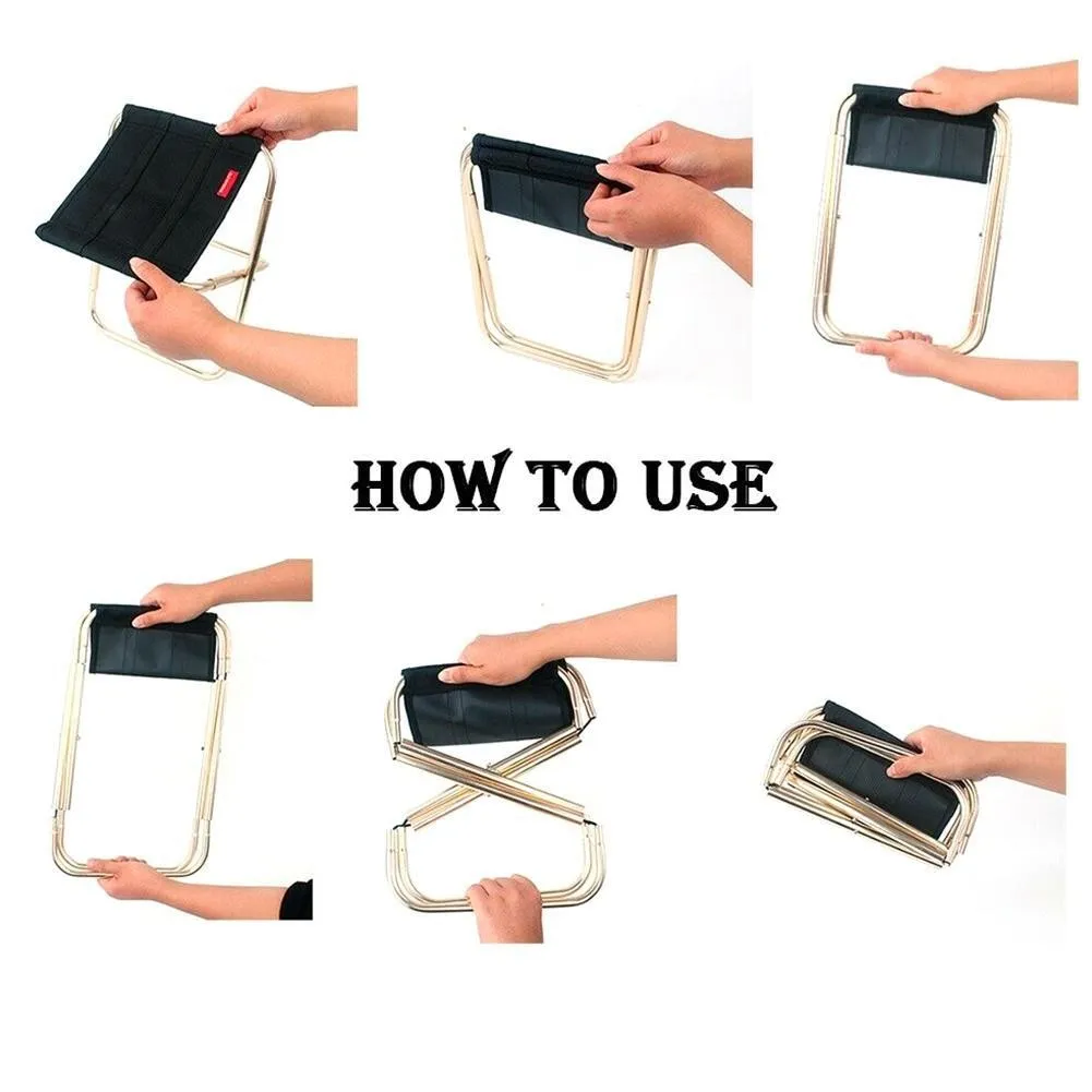 Открытый портативный складной стул для кемпинга алюминиевый Оксфорд с наружной