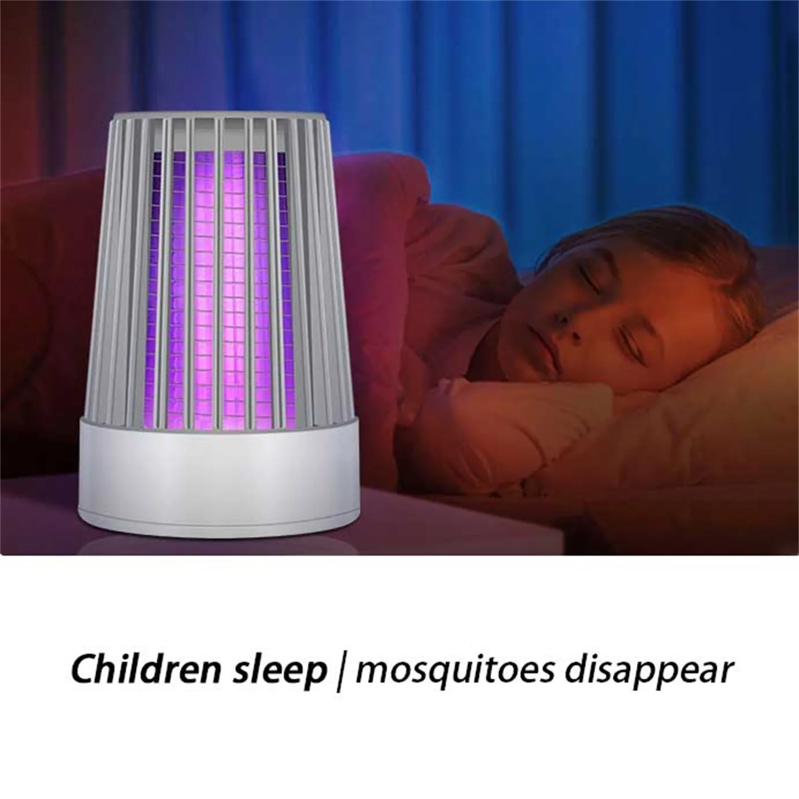 Electric USB Mosquito Lamp Portable LED Light Trap Fly Bug Insect Zapper room Killer Repellents | Компьютеры и офис